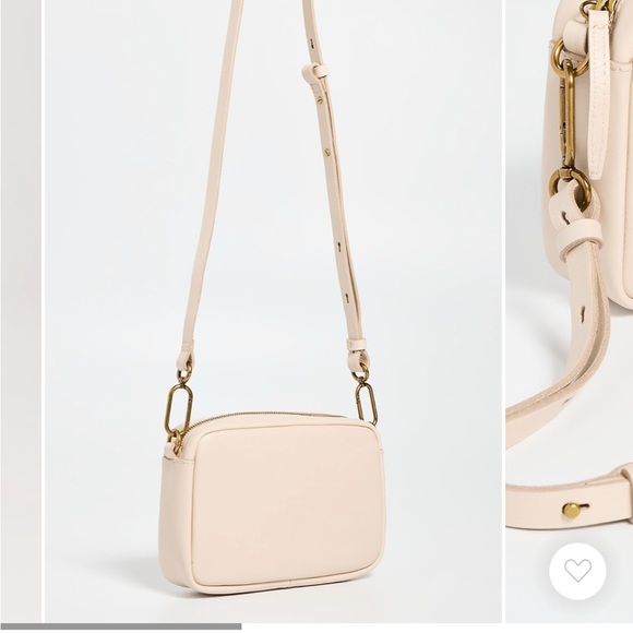 Madewell Mini Carabiner Leather Crossbody Bag, Harvest Moon, Cream, White - Picture 5 of 11